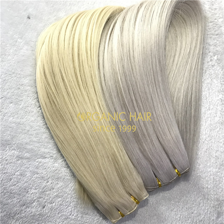  113grams #60A VS 100grams #60,with remy cuticle human hand-tied wefts A148